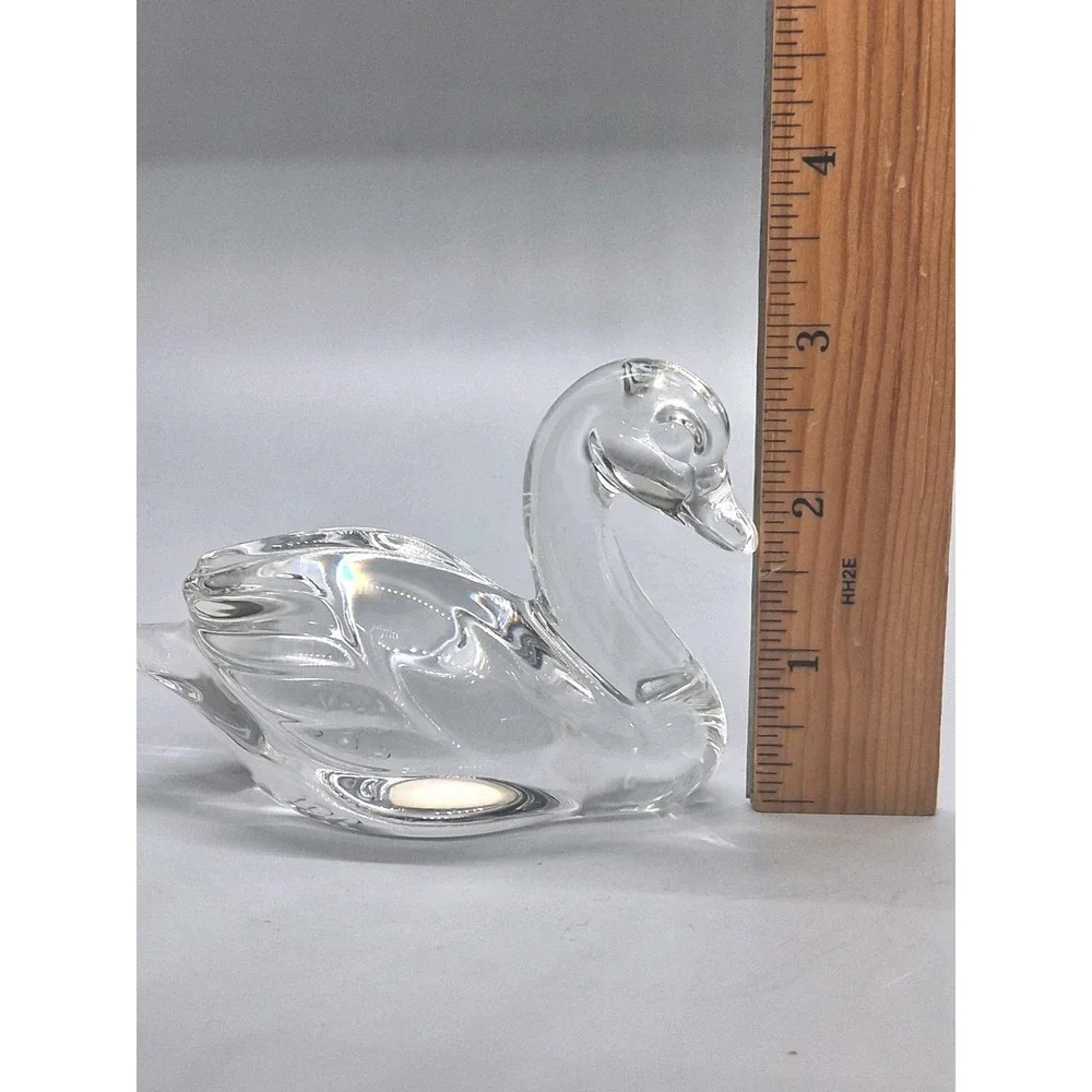 Princess House Crystal Pets 24% Lead Swan Figurine Paperweight Collectible VTG